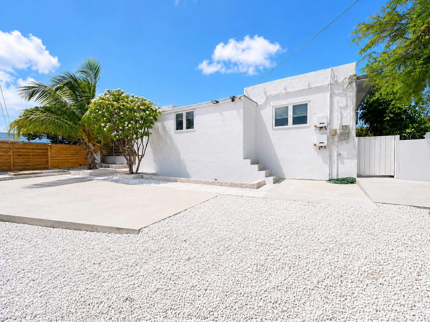 Casa Villana exterior at golden hour